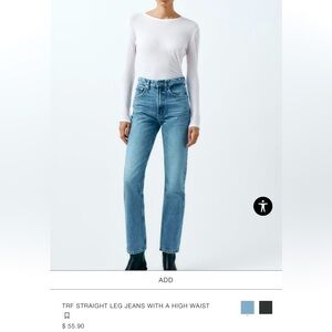 TRF HIGH WAIST STRAIGHT JEANS
